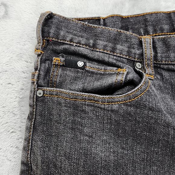 C1RCA Jeans Mens 38 Black Wash Baggy Fit Skateboarding Streetwear Y2K Skater - Picture 2 of 14